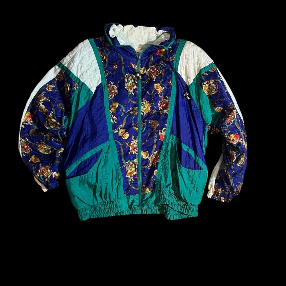 Vintage Multicolor Windbreaker Jacket
